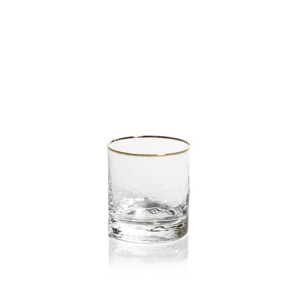 Cappelletti Hammered Double Old Fashioned Glasses, Set of 4