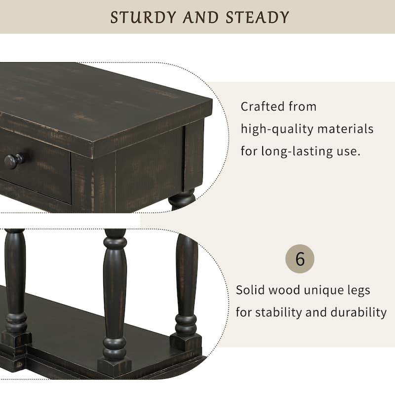 Modern Country Style Console Table for Hallways, Living Rooms, and Bedrooms
