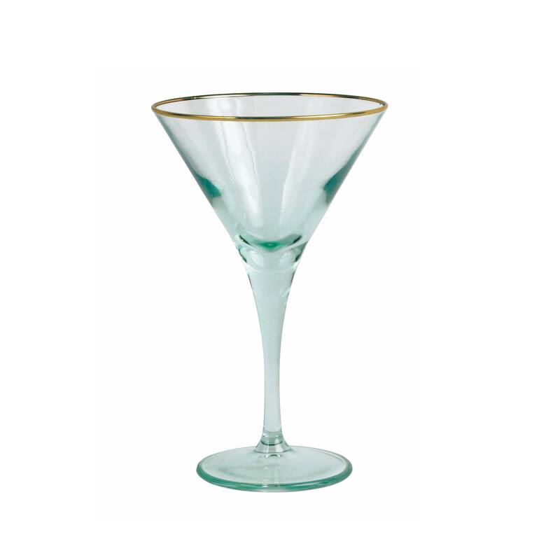 viva by VIETRI Rainbow Green Martini Glass