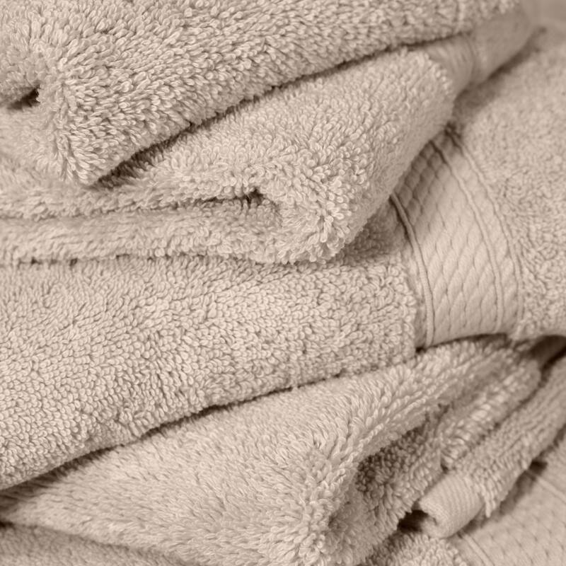 Blue Nile Mills Luxury 6-Piece Egyptian Cotton Towel Set, Thick Absorbent Bathroom Towels