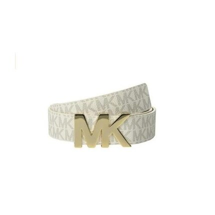 michael kors logo plaque belt