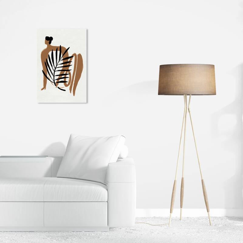 Wynwood Studio Canvas Abstract Pressed For Love Brown and Amber Modern & Contemporary Wall Art Canvas Print - 24 x 16
