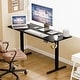 preview thumbnail 22 of 84, Electric Standing Desk, Height Adjustable Desk with LED Display 63*24 - Black/Black