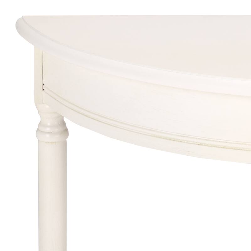 SAFAVIEH Veva Half Moon Console Table - 28" W x 11.8" L x 28" H - 28"W x 12"D x 28"H