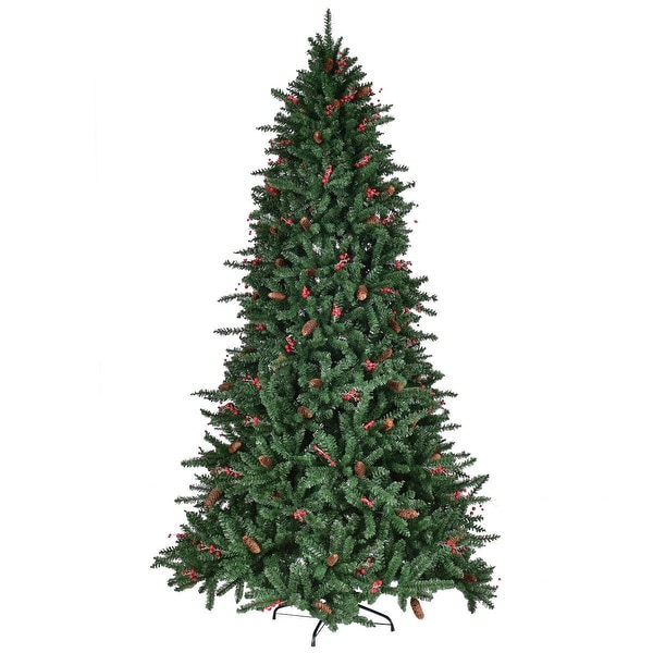 shop costway 7ft artificial pvc christmas tree 1918 tips green w pvc free christmas tree