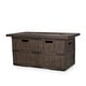 preview thumbnail 21 of 22, Arnton Outdoor Lightweight Concrete 48" Outdoor 40,000 BTU Rectangular Fire Pit by Christopher Knight Home