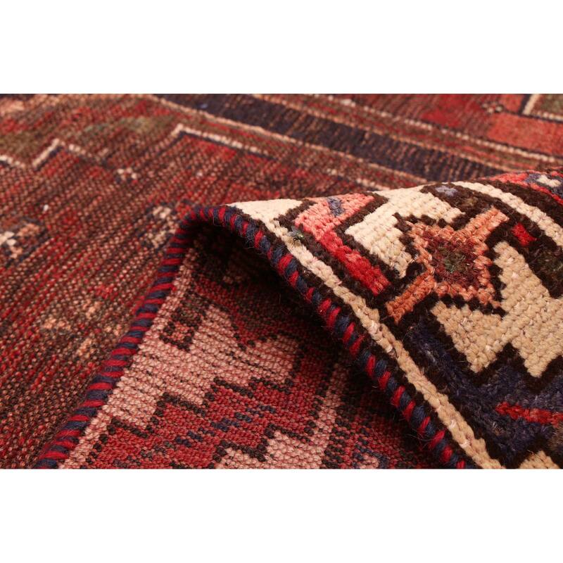 ECARPETGALLERY Hand-knotted Melis Vintage Red Wool Rug - 4'4 x 7'7