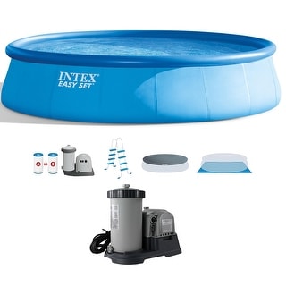Intex 18undefined x 48undefined Above Ground Swimming Pool and