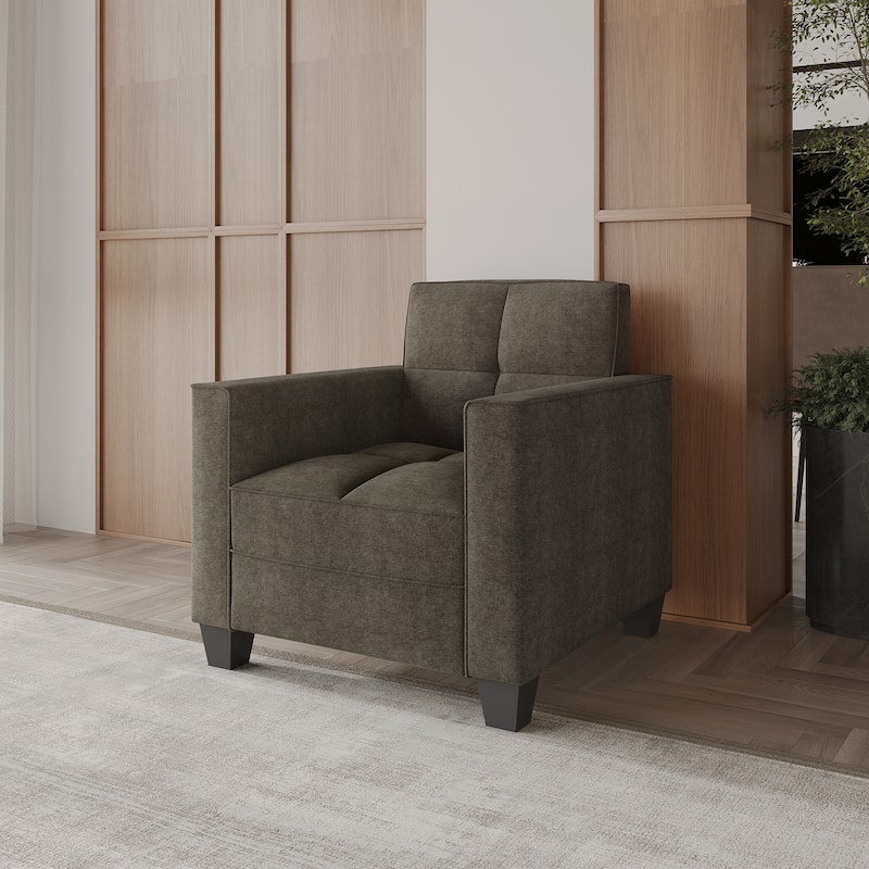 CraftPorch Chic Modern Linen Upholstered Chair