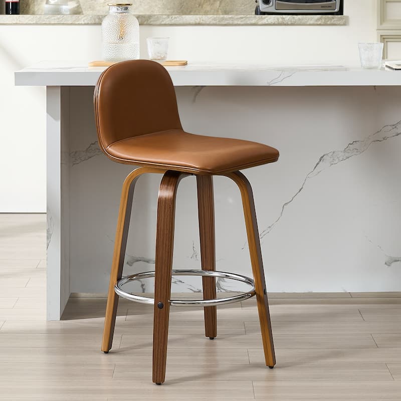 Upholstered Wood Swivel Bar Stools/ Counter Stool