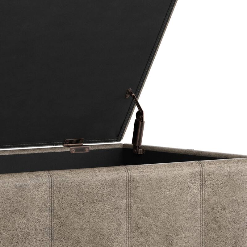 WYNDENHALL Lancaster 36 inch Wide Contemporary Rectangle Storage Ottoman