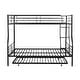 preview thumbnail 78 of 95, Metal Bunk Bed with Trundle Ladder High Guardrail Heavy-Duty Steel Loft Bed Frame with Safety Rail Able to Split