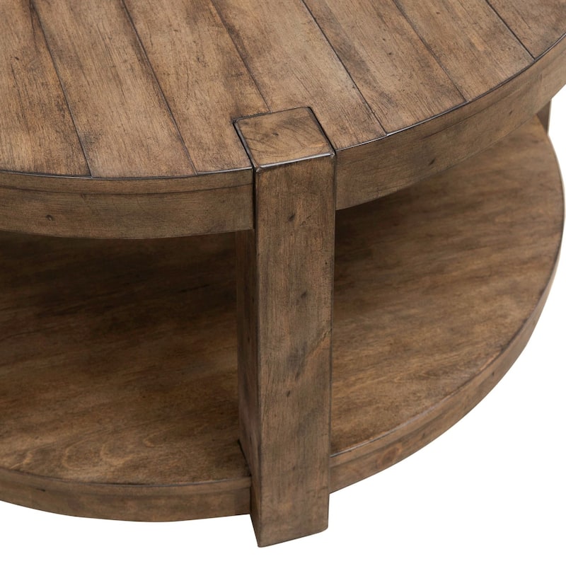 Liberty Furniture Broadmore Round Cocktail Table, Optional End Tables