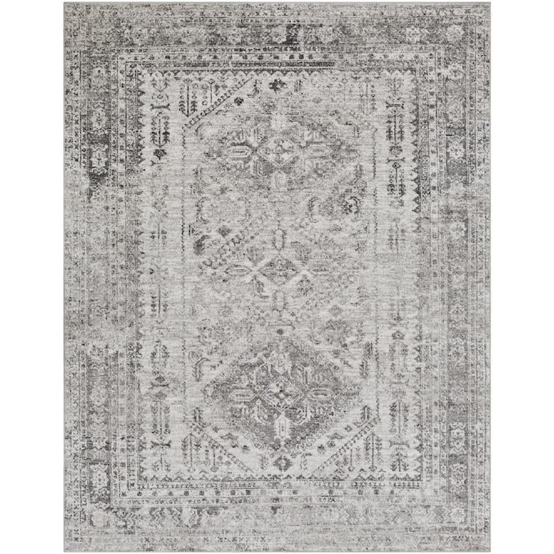 Livabliss Monte Carlo Updated Traditional Medallion Area Rug