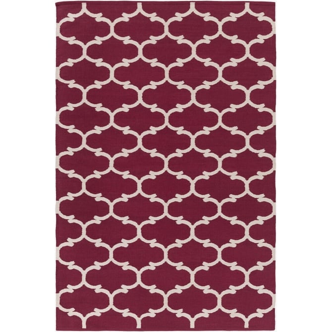 Flatweave Colne Moroccan Trellis Cotton Area Rug