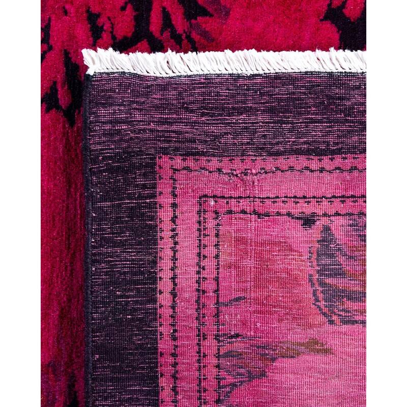 Fine Vibrance One-of-a-Kind Handmade Area Rug - Pink, 5' 10" x 9' 0" - 5' 10" x 9' 0"
