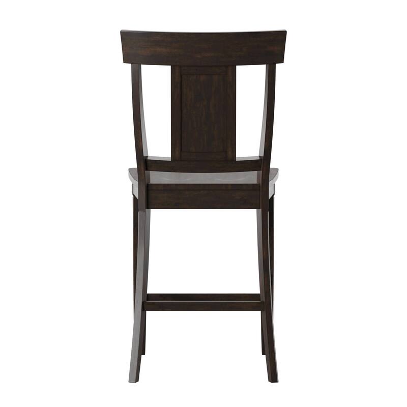 Eleanor Panel Back Wood Counter Chair (Set of 2) by iNSPIRE Q Classic