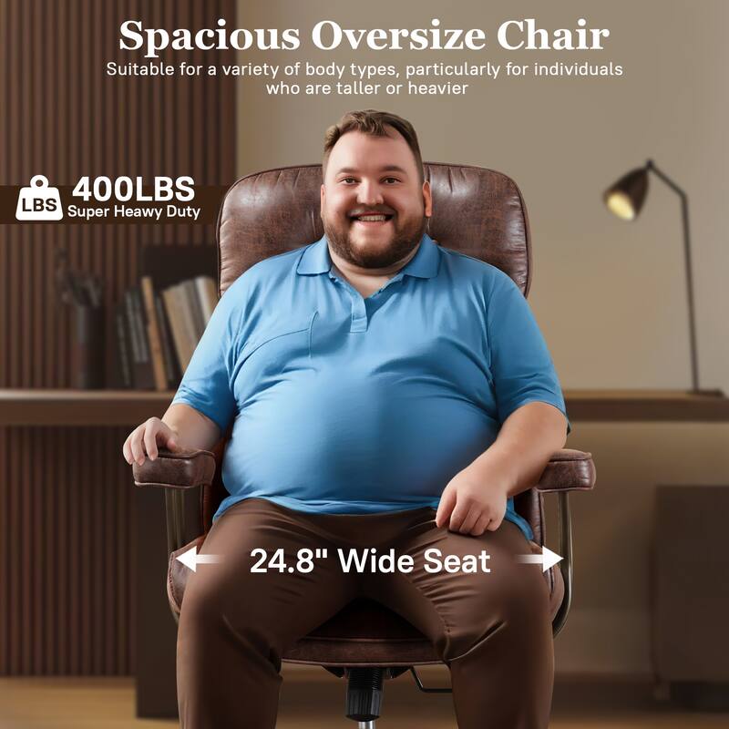 OVIOS Suede Fabric Ergonomic Lumbar Support Office Chair Desk Chair