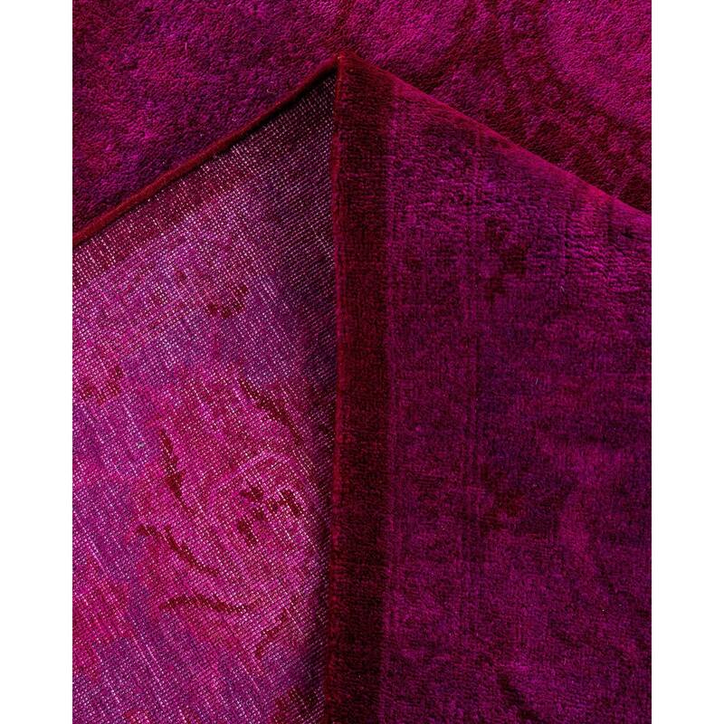 Contemporary Overdyed Wool Hand Knotted Area Rug - 6' 2" x 8' 10"
