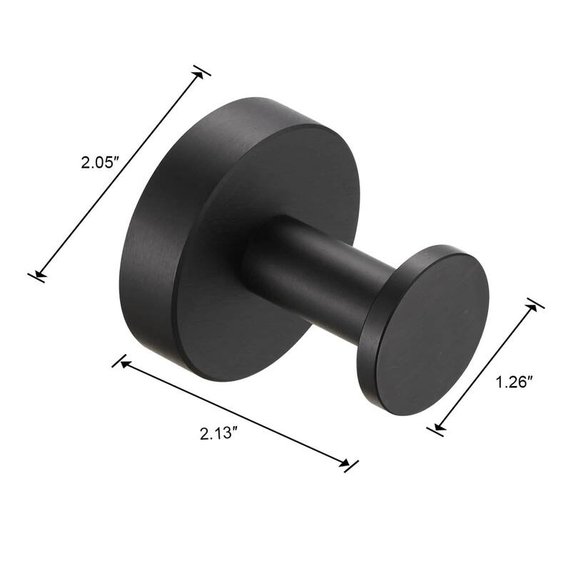 Wall Mounted Towel Hooks 4 Pack Bathroom Robe Hook for Cabinet Closet Door Heavy Duty Wall Hooks for Kitchen, Hotel, Washroom