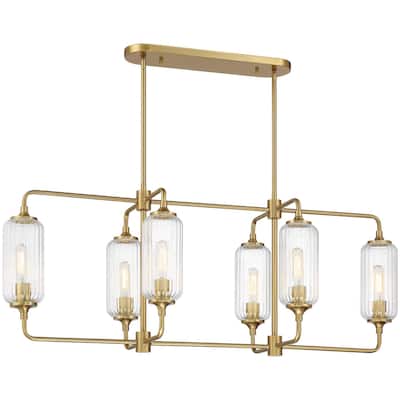 Savoy House 1-3026-6 Holton 6 Light 42" Wide Linear Chandelier