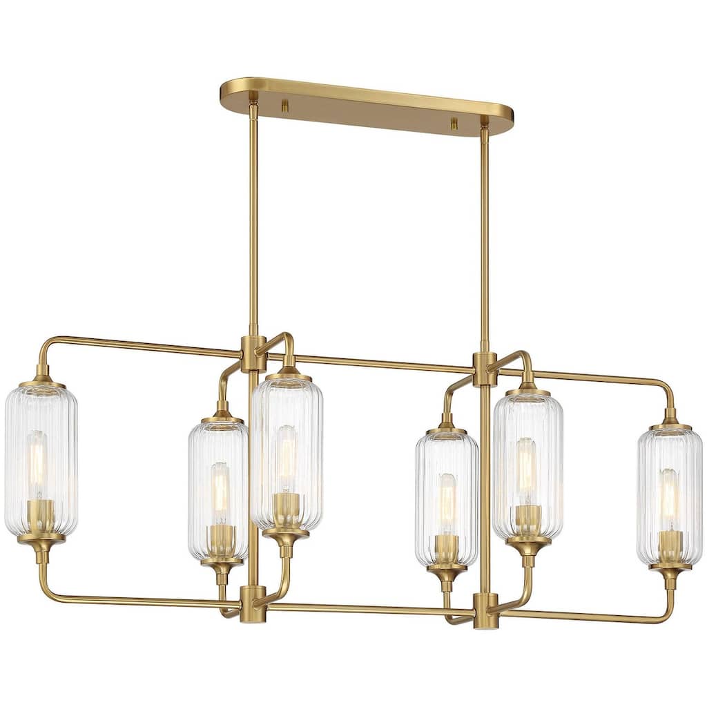Savoy House 1-3026-6 Holton 6 Light 42" Wide Linear Chandelier