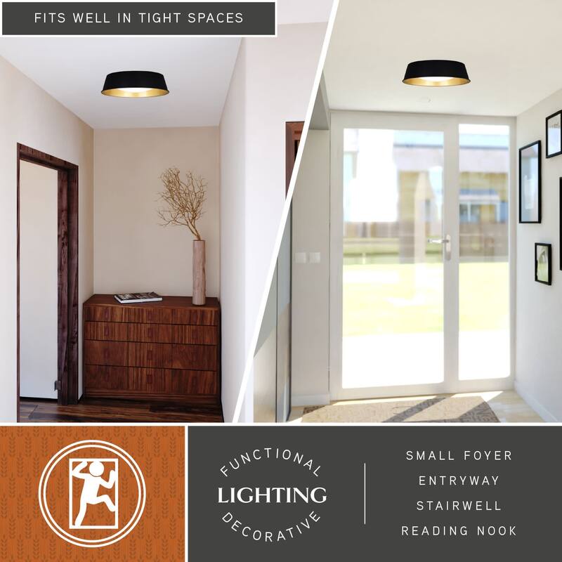 Vaxcel Lighting C0303 Beacon Hill 13" Wide LED Flush Mount Ceiling