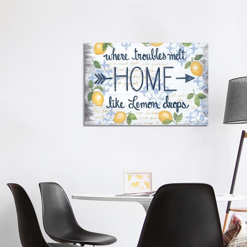 iCanvas "Lemon Home" by Annie LaPoint Canvas Print