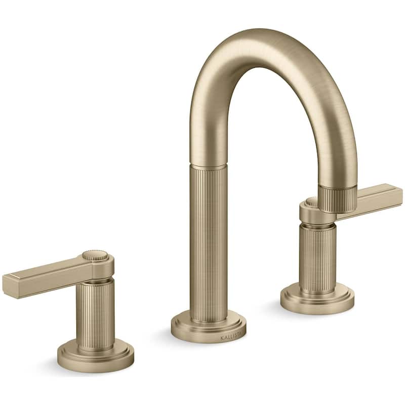 Kallista P80234-LV Vir Stil by L Kirar 1.2 GPM Widespread Bathroom - Brushed French Gold