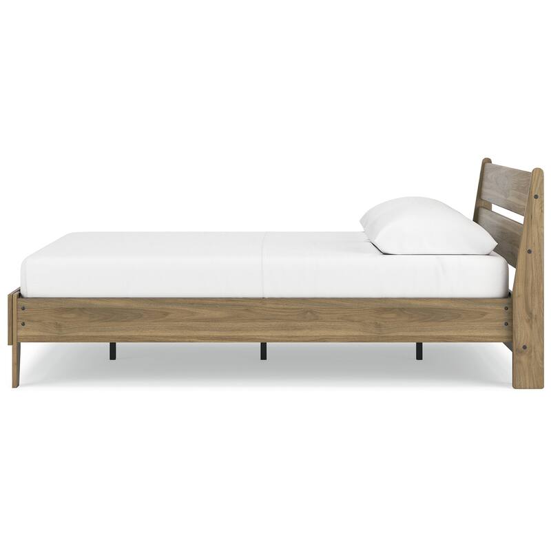 Signature Design by Ashley Deanlow Brown Platform Panel Bed
