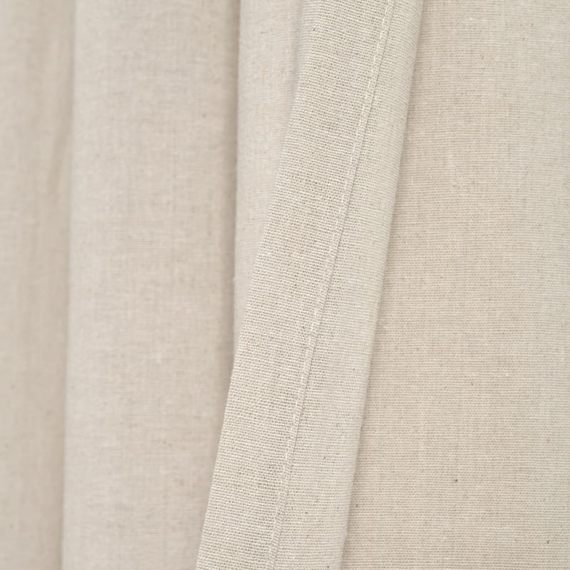 Lush Decor Faux Linen Grommet Window Curtain Panel Pair - 84" x 52"