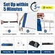 preview thumbnail 5 of 7, Gymax 14FT Adjustable Badminton Net Set W/2 Shuttlecocks Portable