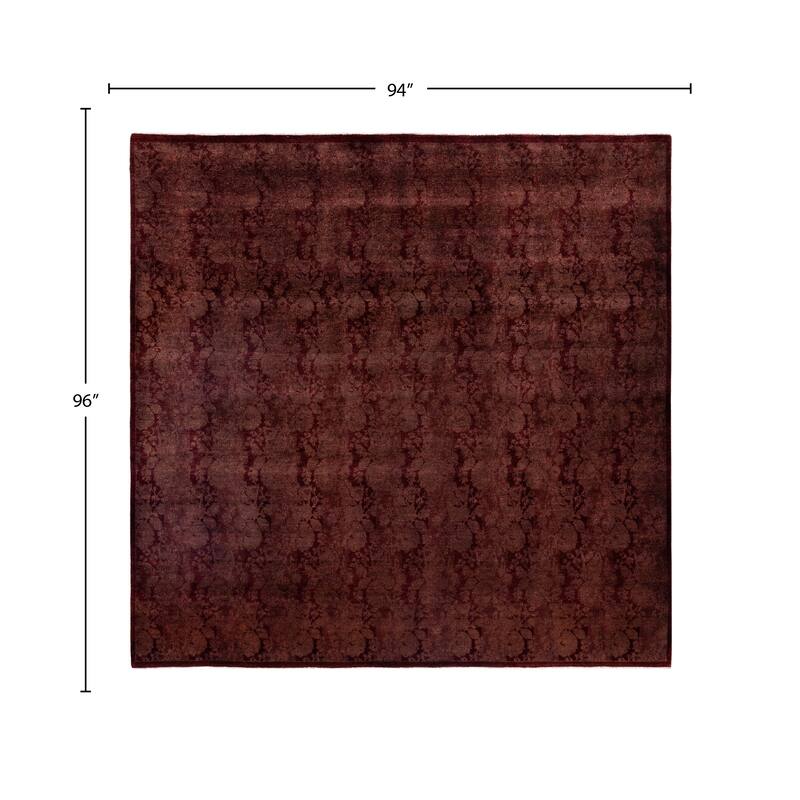 Overdyed One-of-a-Kind Hand-Knotted Area Rug - Brown - 7' 10" x 8' 0"