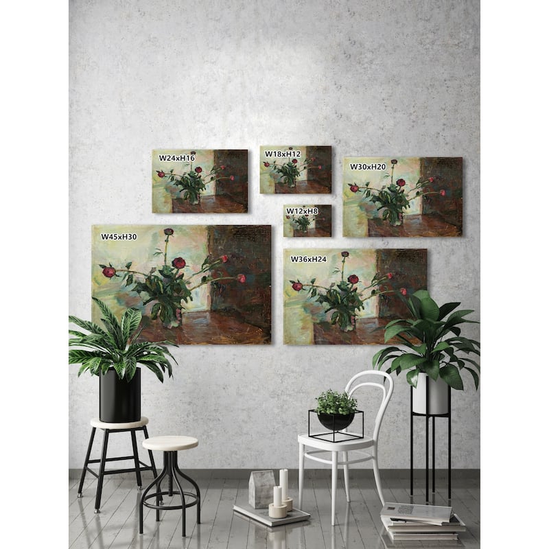 Love and Thorns Print on Wrapped Canvas