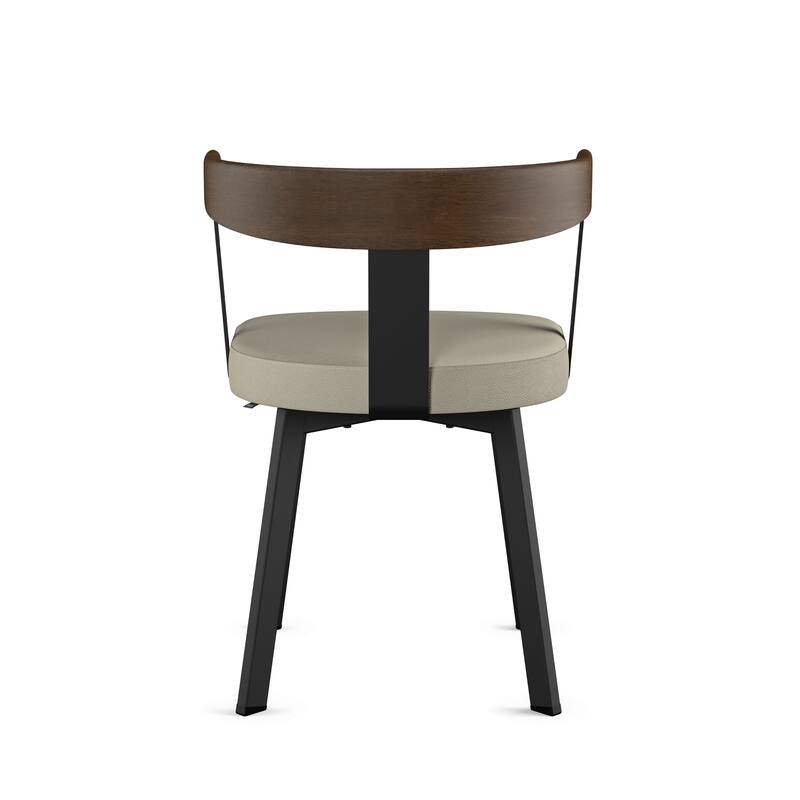 Amisco Lars Dining Chair with Wooden Backrest and Armrests