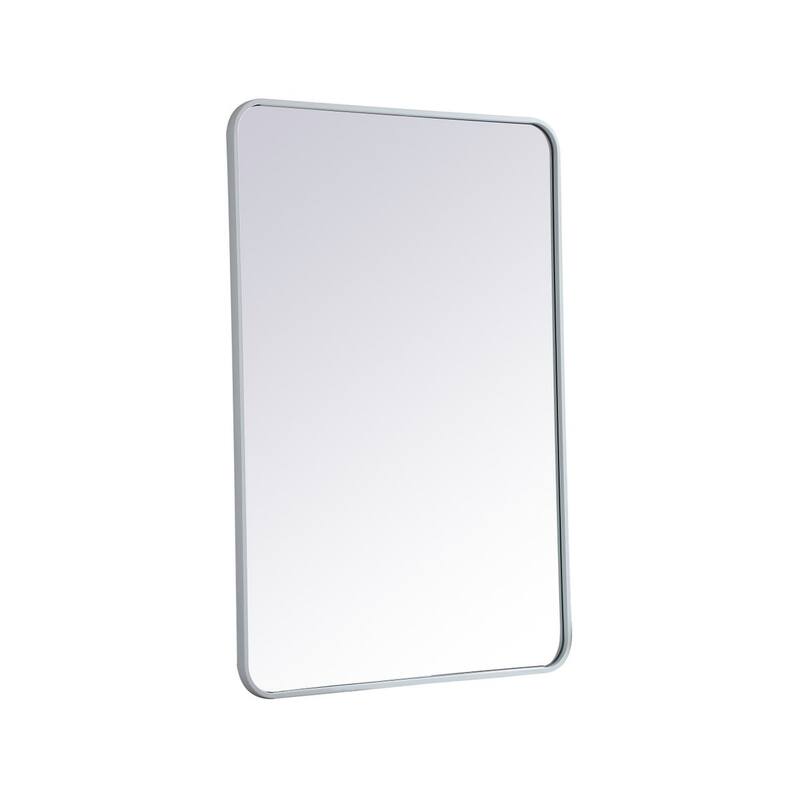 Ezra Soft Corner Metal Rectangular Mirror