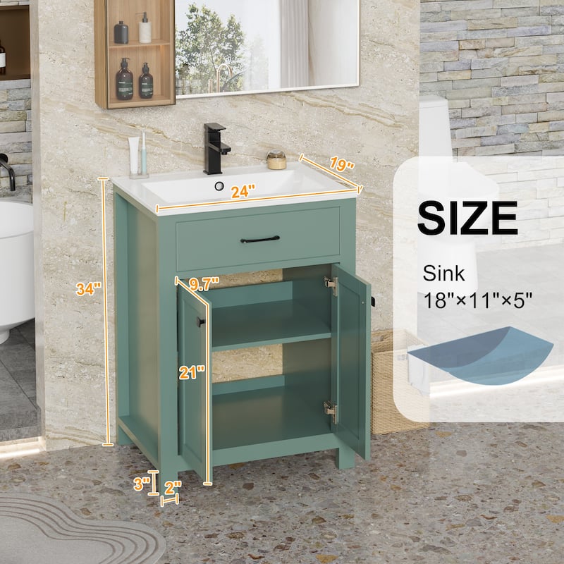Sink Bathroom Vanity with Counter top Set