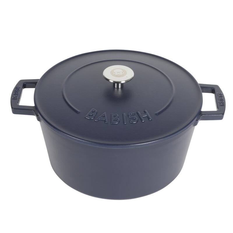 Babish 6 Qt Round Matte Enamel Cast Iron Dutch Oven