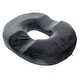 preview thumbnail 2 of 5, Orthopedic Donut Seat Gel Cushion w/ Infused Memory Foam & Cooling Gel- Black Fabric