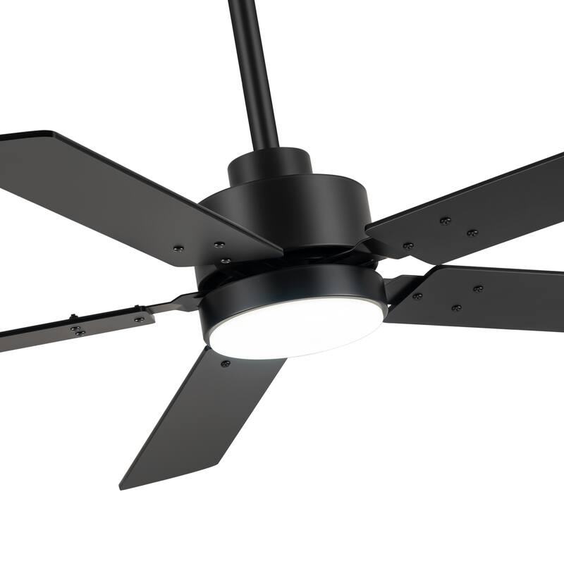 36/42/48/52/56/62/72/84-Inch Reversible Blade Integrated LED Ceiling Fan with Light Remote