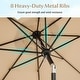 preview thumbnail 24 of 23, Costway 9 FT Patio Umbrella 2-Tier Market Table Umbrella with