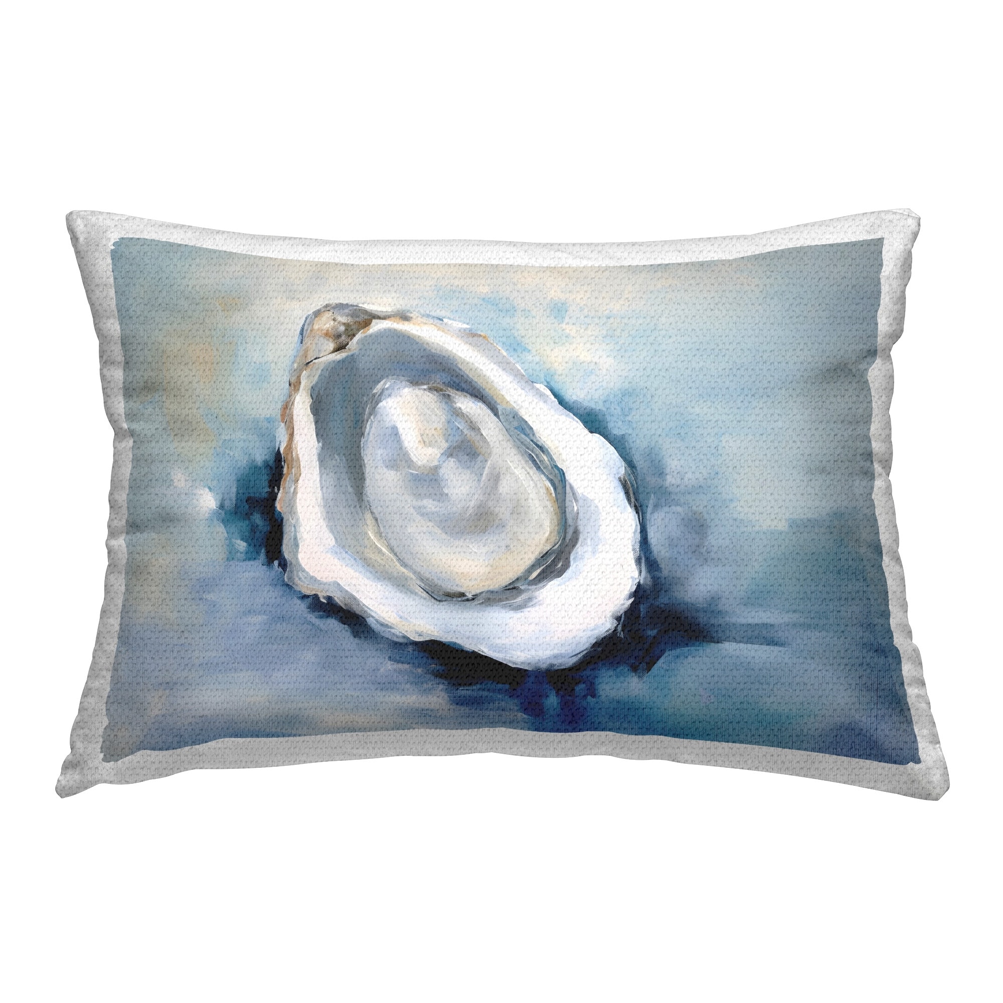 Stupell Traditional Mollusk View Printed Outdoor Throw Pillow Design by Petal Prints Design