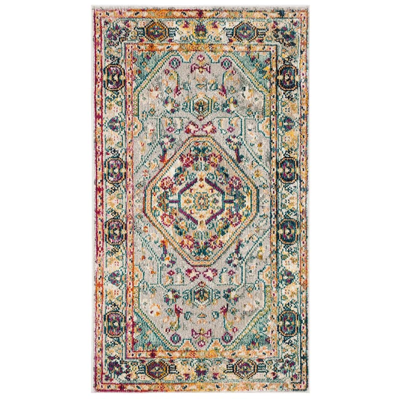 SAFAVIEH Savannah Basmah Boho Oriental Polyester Medallion Rug