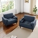 preview thumbnail 22 of 68, 2 Set Modern Wide Armchair Corduroy Accent Chairs