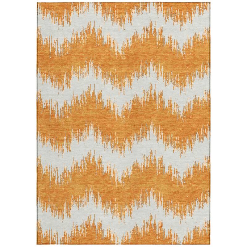 HomeRoots Chevron Transitional Rectangle Outdoor Rug