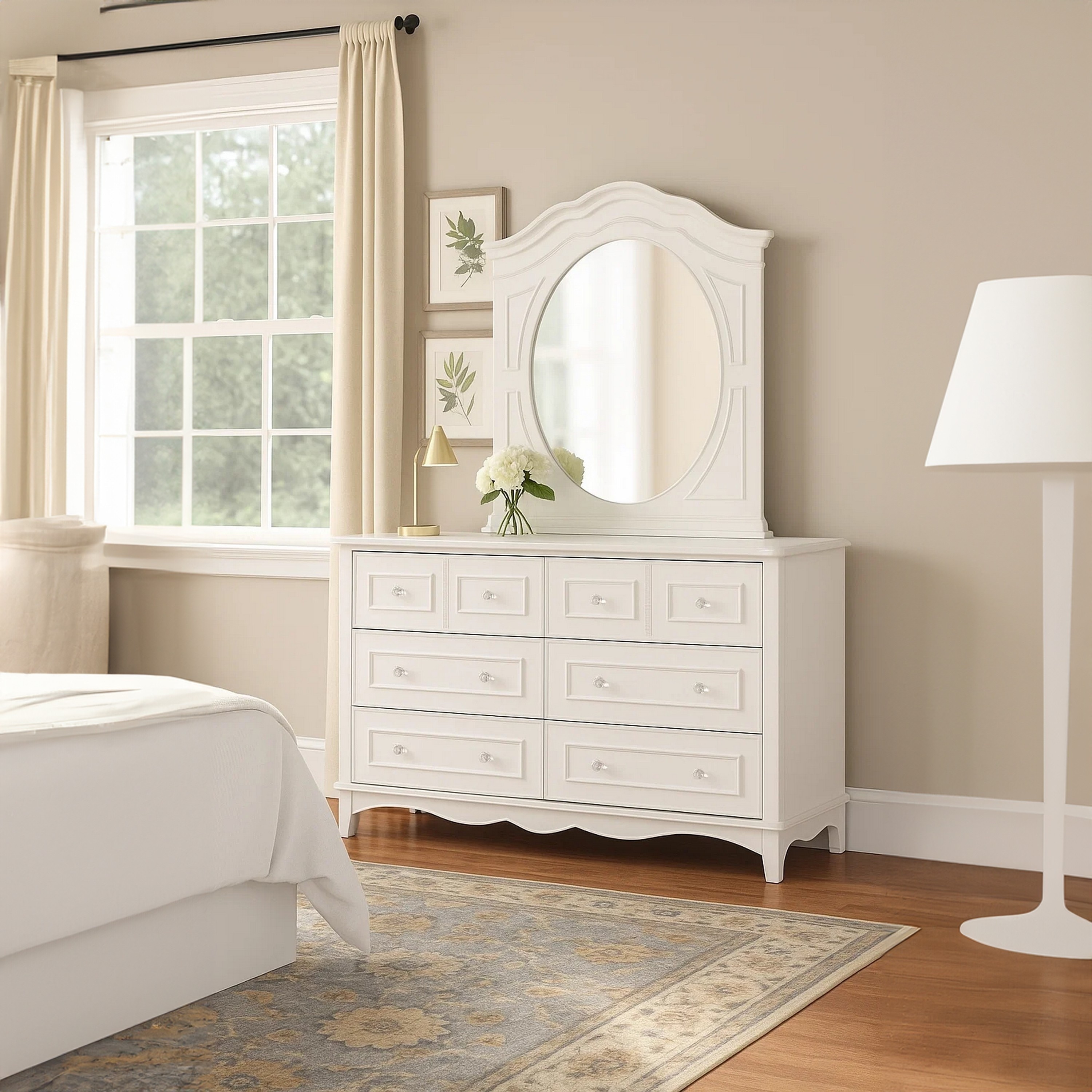 white wide dresser Snhomee 10-Drawer Wooden Chest of Drawers, 52" Extra for Bedroom Living Room Hallway 52"W x 15.7"D x 36.5"H / Rigorously tested to meet or exceed all required and voluntary safety standards 63" White 9 Drawer Dresser