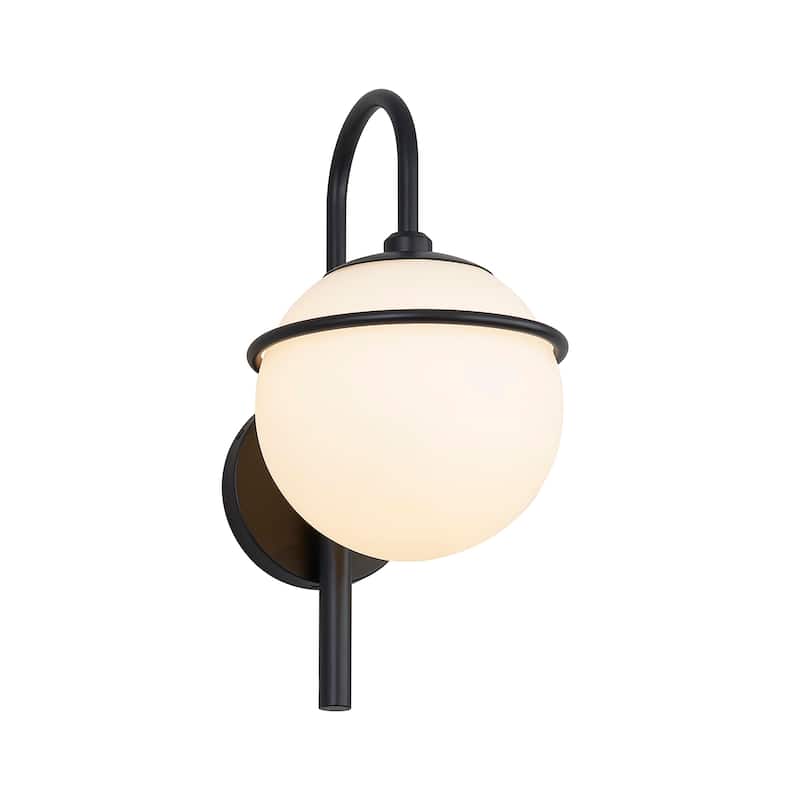Justice Design Group Saturn Outdoor Wall Sconce - Matte Black