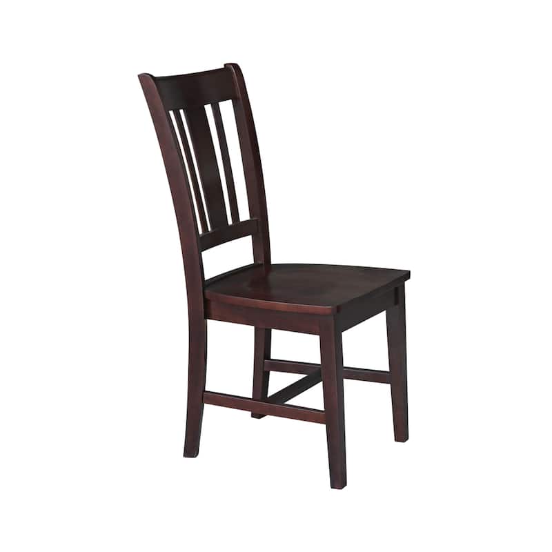 International Concepts Solid Wood San Remo Splatback Chairs - Set of 2