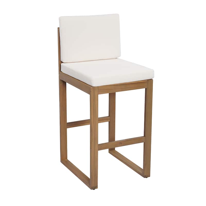 Christopher Knight Home Cole Outdoor Acacia Wood Barstool (set of 2)