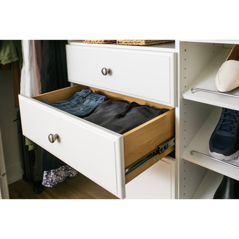 Easy Track Dual Tower Deluxe Closet Kit